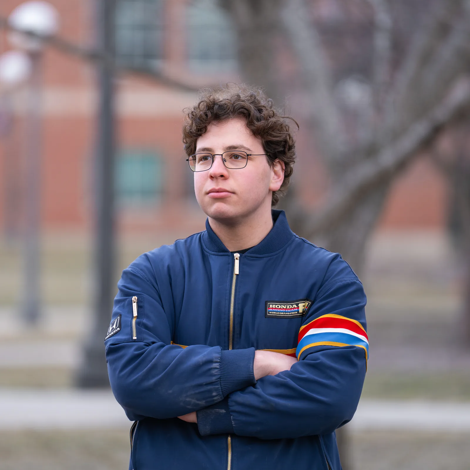 Daniel Salkin wearing his Honda jacket